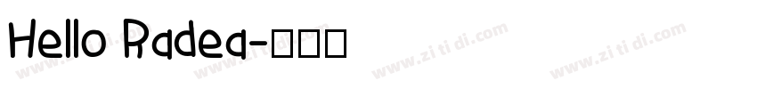 Hello Radea字体转换